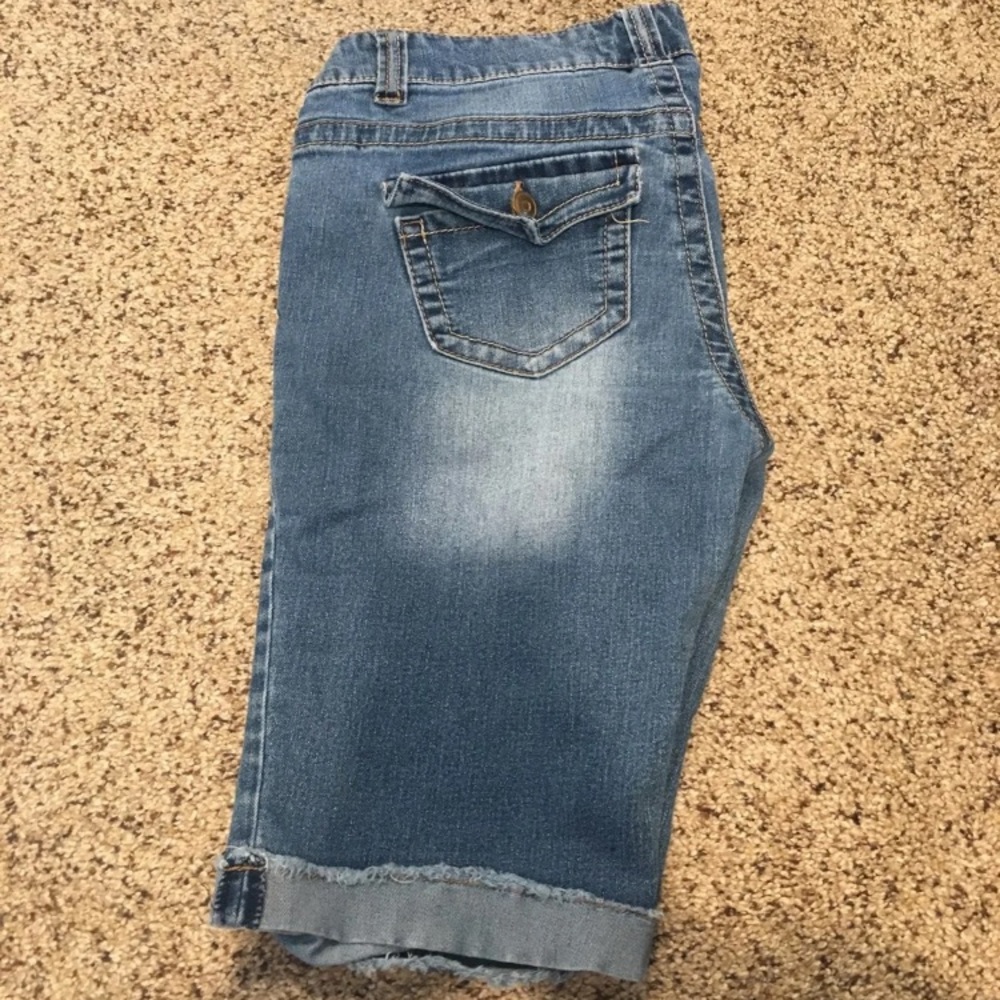 Blue jean shorts